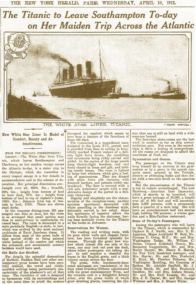 The Titanic Disaster And You