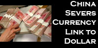 China Severs Its Currency's Link to Dollar