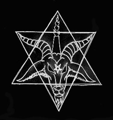 Freemason's Baphomet within the occult Star of David