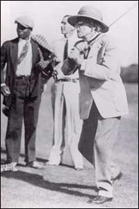 Rockefeller golfing in Florida.