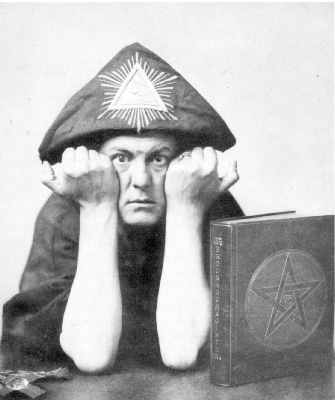 Satanist, Aleister Crowley was personal friends with Wicca founder, Gerald Gardner
