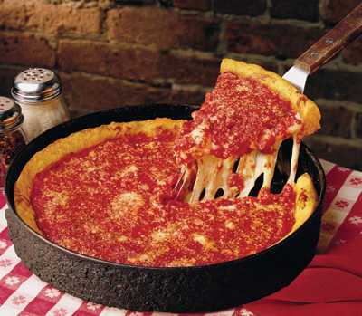 Chicago-Style Deep Dish Uno's Pizza